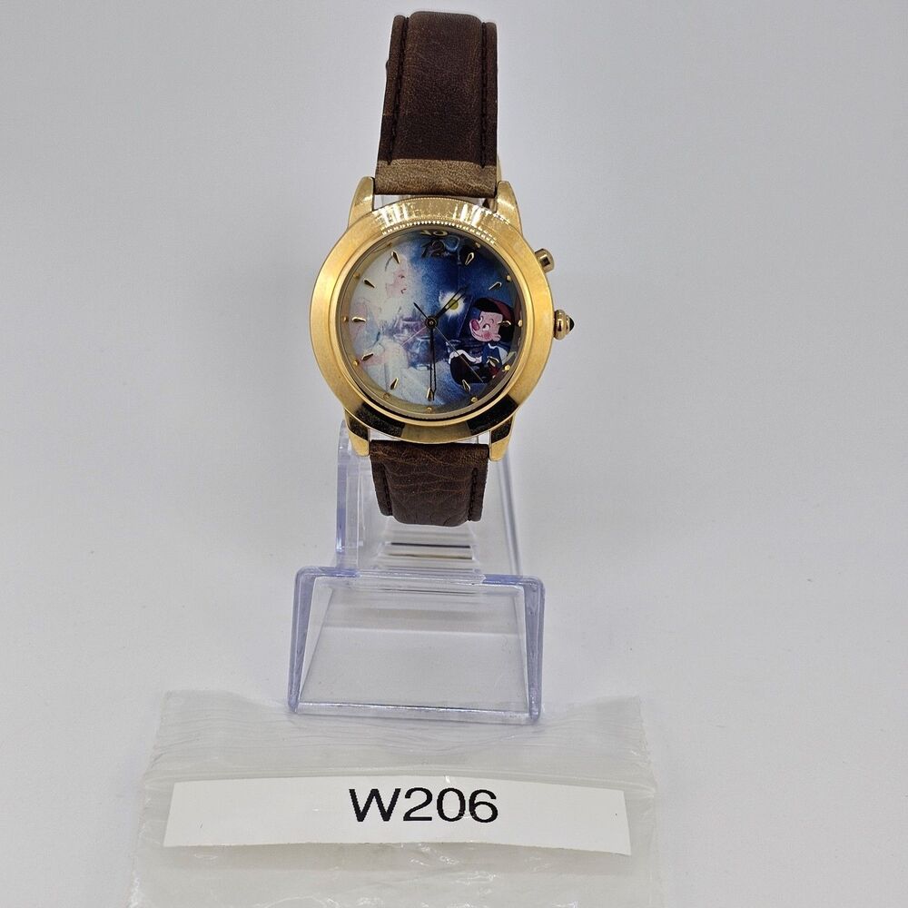 Pinocchio Disney Limited Edition Watch 36MM Brown Leather‎ Bands New Battery - Picture 15 of 15